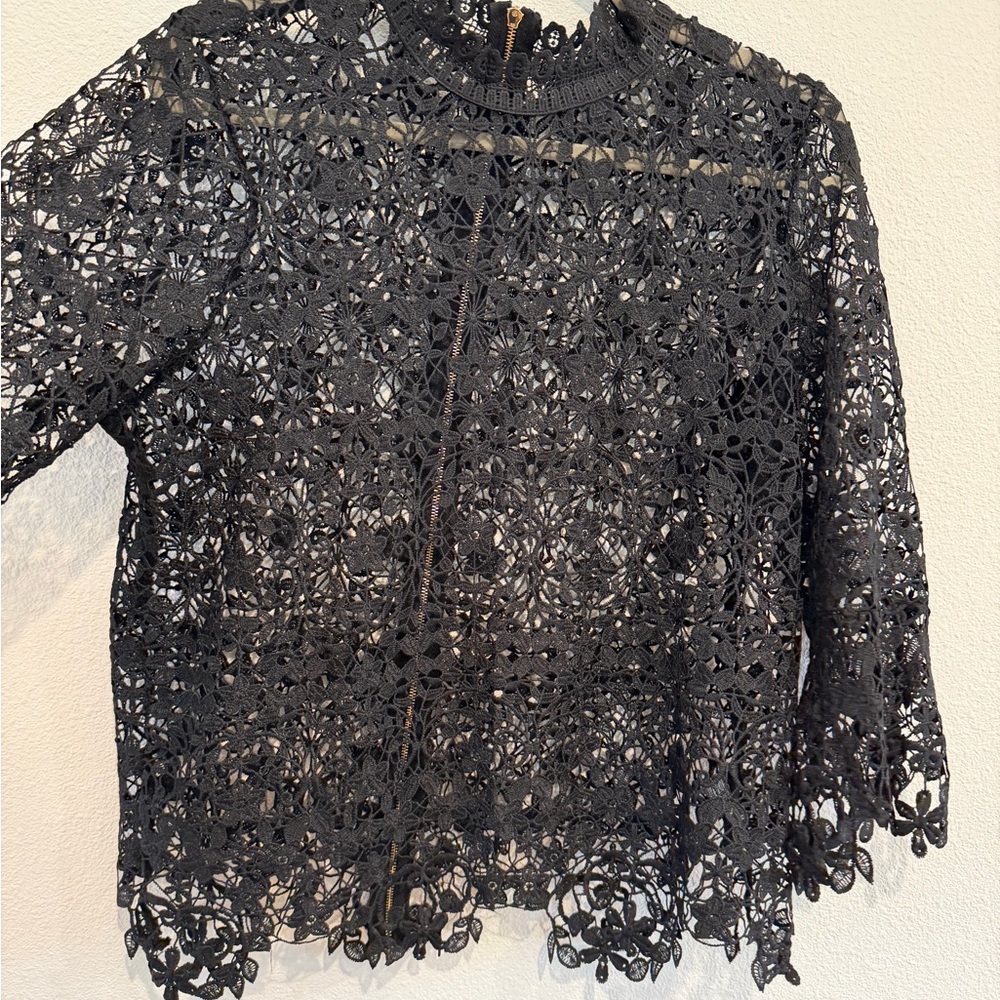 Bold Elements Black Lace Blouse - image 3